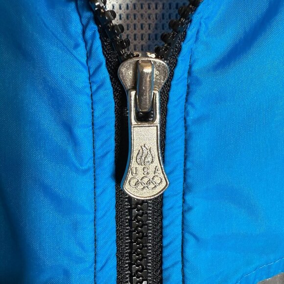 Vintage USA Olympics 1996 Full Zip Windbreaker Jacket Men's XL Reflective Retro - Picture 7 of 13